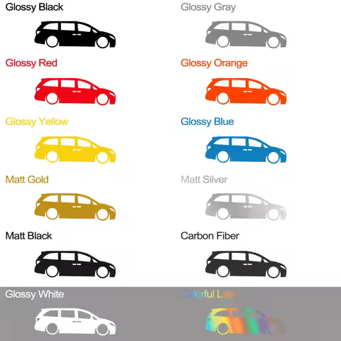 Car Stickers Lowered Minivan Sticker Van Vehicle Model Graphic Vinyl Decal Decoration Auto Accessori