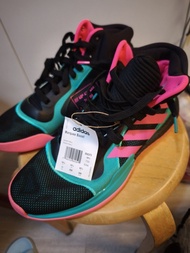 Adidas Marquee Boost 籃球鞋 黑綠粉紅 US 10.5