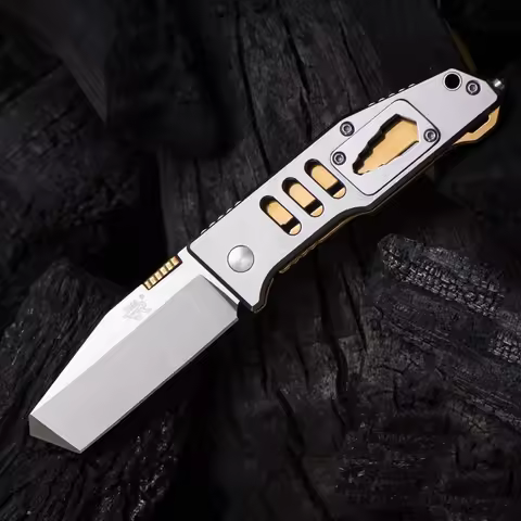SANRENMU SRM NEW 7046 Pocket Folding Knife 8cr13mov Blade Outdoor Camping Rescue Survival Hunting Mu