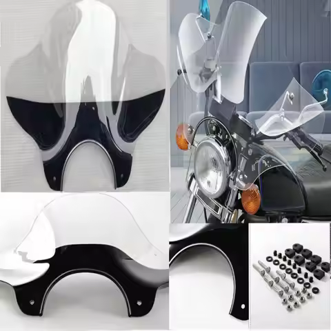 Windshield Motorcycle Windscreen for Lifan V16 LF250-D/E/K/V16PLUS V16S K19 Suzuki GZ125 150 Qianjia