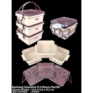Pacific 3-tier mocha/ food container, 3-tier food container, 3-tier food container,/ food container,