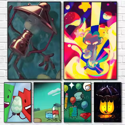 B-Bfdi Battle For D-Dream Island Poster Canvas painting poster with prints Home bedroom living room