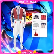 🇲🇾Ready Stock🇲🇾 Demon Slayer Akaza Cosplay Set Upper Rank Three Costume Full Outfit Anime Cosplay