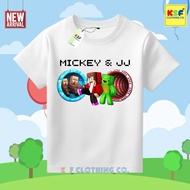 KATUN KSF - MIKEY and JJ Viral Game Kids Cotton T-Shirt (2-16T) Unisex Boys & Girls T-Shirt Tops baj