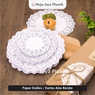 (Contents 100) Doilies Doiles Paper Round White Lace Paper Cake Bread Liner 3.5 4.5 5.5 6.5 7.5 inch