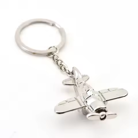 Cute Aviation Air Plane Keychain Aircraft Air Combat Enthusiasts Keychain Lover Gift High Quality Ke