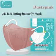 FUNLALA 3D Mask 100 Pcs Mask 3D Face Mask Earloop 4ply Mask (Non-Medical Mask)