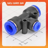 [3 Pieces]- PEG10-6 T-Tube Pneumatic Connector 6mm to 10 - 10mm SmartFix Components