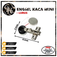 Engsel Sendok Kaca 26mm Engsel Sendok Pintu Lemari Kaca Lurus Full Bengkok