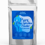 Blue Spirulina Powder - 100% Pure Superfood Supplement - Brilliant 100% USA Original