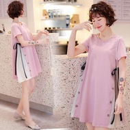 <YZZ> New Korean Maternity Dress Plus size Pregnant clothes Pregnant Dress Maternity Blouse Baju