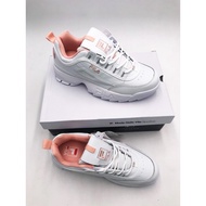 Fila Disruptor II pin/white sports Shoes sneakers For Women sneakers with box