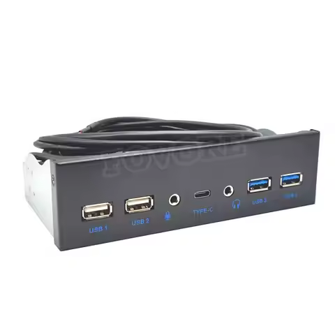 USB 3.0 Front Panel for PC USB 3.1 Type C + 2x USB3.0 + 2x USB2.0 Hub + HD Audio 3.5mm + Earphone MI