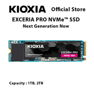 KIOXIA EXCERIA PRO NVME SSD M.2 PCIe® Gen4x4 - Pro Speed R 7300 / W 6400 MB/s - ความจุ 1TB / 2TB