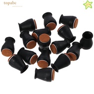 GORROS 16Pcs Chair Leg Floor Protectors, Silicone Round Furniture Leg Caps, Fit 0.5'' - 0.9'' Furnit