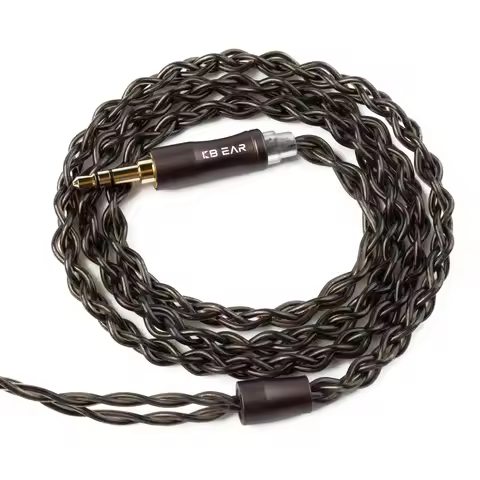 KBEAR Hazy 6N Graphene + Copper-Silver Alloy Hybrid Upgraded Cable with MMCX/2-Pin Connector (3.5mm/
