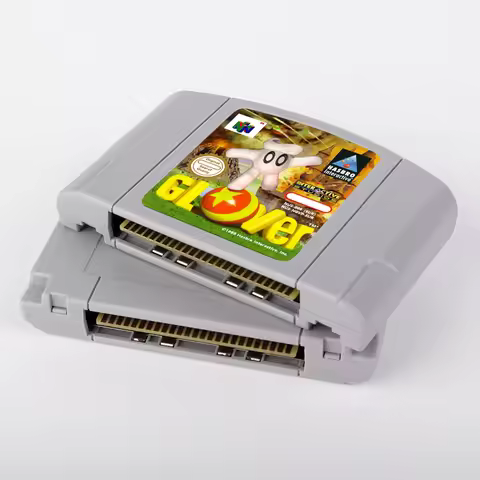 Glover 1 2 64 Bit Game Cartridge USA NTSC version or EUR PAL version For N64 Consoles