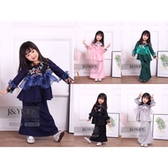 RAYA 2021 Baju Peplum kurung Lace budak perempuan | Malay traditional wear clothes for baby girl kids