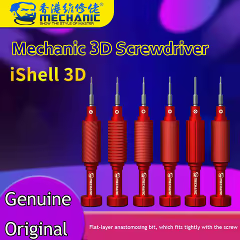MECHANIC iShell 3D Precision Magnetic Non-Slip Screwdriver Set Y 0.6 PH000 Pentalobe 0.8 T2 Bits For