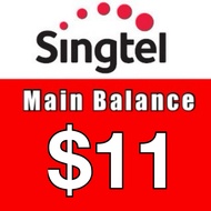 Singtel Prepaid $11 Main Balance Top Up (120 days/ Recharge/ 手机充值