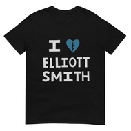 Elliott Smith Unisex Cotton T-Shirt Top Women's Clothing Simple Funny