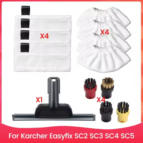 Microfiber Cleaning Mop Pads Accessories Kit For Karcher Easyfix SC2 SC3 SC4 SC5 Steam Cleaner Repla