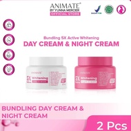 Animate 5x Active Whitening DAY Cream & Night Cream 10g