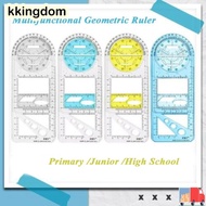 KKINGDOM Multifunctional Geometric Ruler Junior School Office Architecture Supply Rotatable Drawing 