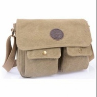 Dxyizu Canvas Material Sling Bag - Cream