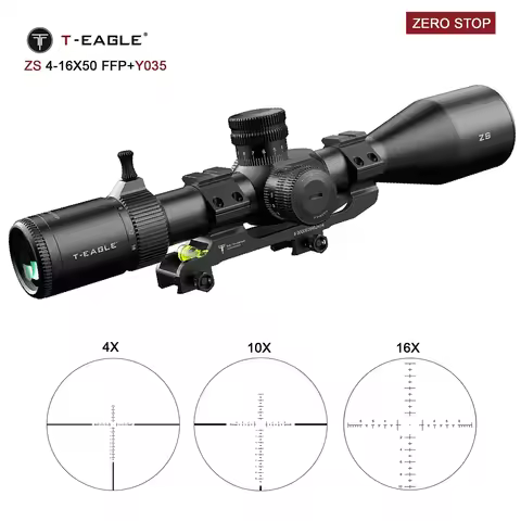 T-Eagle ZS 4-16x50 FFP Rifle Scope Hunting Precision Shooting Riflescope Lock Reset Tactical Optical