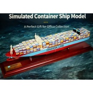 Ship model Container Ship Model 42cm Wheel Ship Model Decoration Simulation Container Ship Model