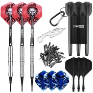 CyeeLife 90% Tungsten Soft tip darts 18g with carrying caseAluminium&Plastic Shafts+Tool+30 PointsFo