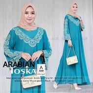 BAJU GAMIS LENGAN PANJANG ABAYA BORDIR MUSLIM ARABIAN JUMBO XXL XXXL / ABAYA TURKI / GAMIS MEWAH LEB