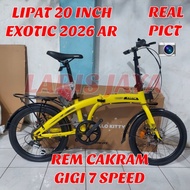 [ New Ori] Sepeda Lipat 20 Inch Exotic 2026 Ar Sepeda Lipat Exotic 20