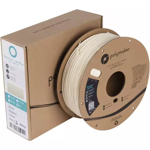 Polymaker PLA PolyLite LW-PLA 3D Filament Cardboard Spool Low Density PLA Filament 1.75mm 3D filamen
