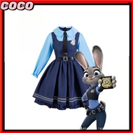 Judy Rabbit Cosplay Costume Girl Police Rabbit Judy Rabbit Dress Male Cosplay Costume