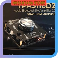 NUSANTARA - Wuzhi Audio Bluetooth 5.0 Amplifier 2.0 2x50W TPA3116D2 - 502H