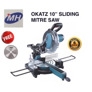 OKATZ 10” SLIDING MITRE SAW C/W LASER MT1018V-SL (6 MONTHS WARRANTY) MITER SAW - FOC OKATZ BLADE