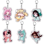 Alien Stage Chibis mica keychain