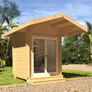 004 บ้านน็อคดาวน์ บ้านไม้สำเร็จรูป บ้านสำเร็จรูป ผลิตจากไม้สนนำเข้าคุณภาพดี แข็งแรง ทนทาน