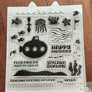 s 1051 0615-86 Submarine Ocean Series 5768 Transparent Seal Crystal