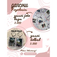 Song Photo Keychain Cute, Aesthetic, Custom Reversible Keychain/