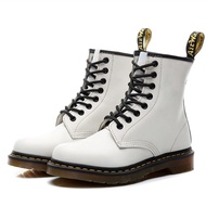 White1460Dr. Martens Boots Women's British Style Couple Short Boots Men's and Women's Genuine Leather Boots round Toe Fa