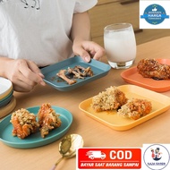 Plate Set Cake Plate/ 8-Piece Square Plate/ + Plate Container