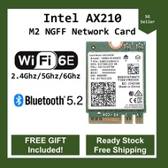 Intel AX210 WIFI 6E NGFF WIFI card 802.11ac/ax AX210NGW, Bluetooth 5.2 (Enhanced version of AX200, AX200NGW WIFI 6)