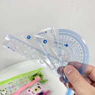 Ruler set matematic cute ruler set protractor