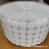 Ready Stock 20mm Row Velcro Adhesive Dot Small Dot Round Double-Sided Tape Adhesive Velcro Tape Blac