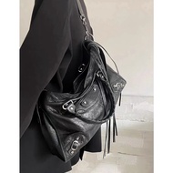 Rivet Motorcycle Bag ABG Hot Girl Bag Large Capacity Shoulder Crossbody Handbag PU Female Bag