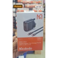 MCDODO LCH-7232 33W Digital Display Fast Charger Pro Kit With Type-C to Type-C Cable