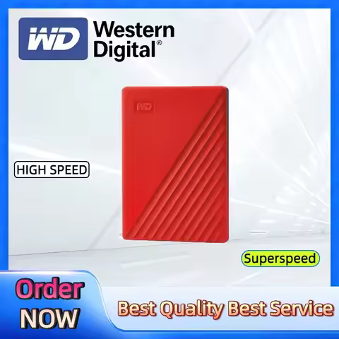 WD My Passport External Encrypted High-Speed Mobile Storage Disk USB 3.0 for Computers Hard Drive, P